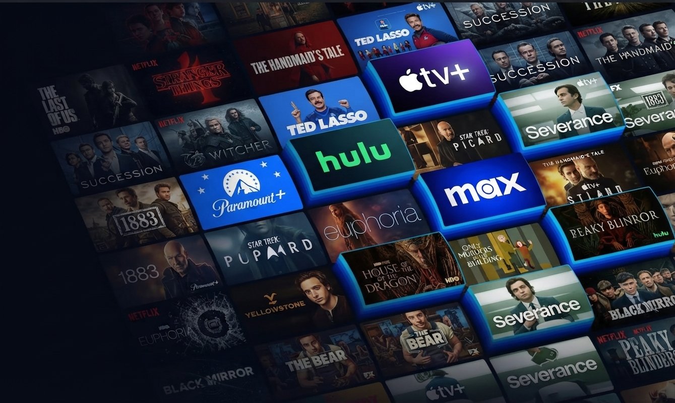 Interface Pluton IPTV affichant le menu principal